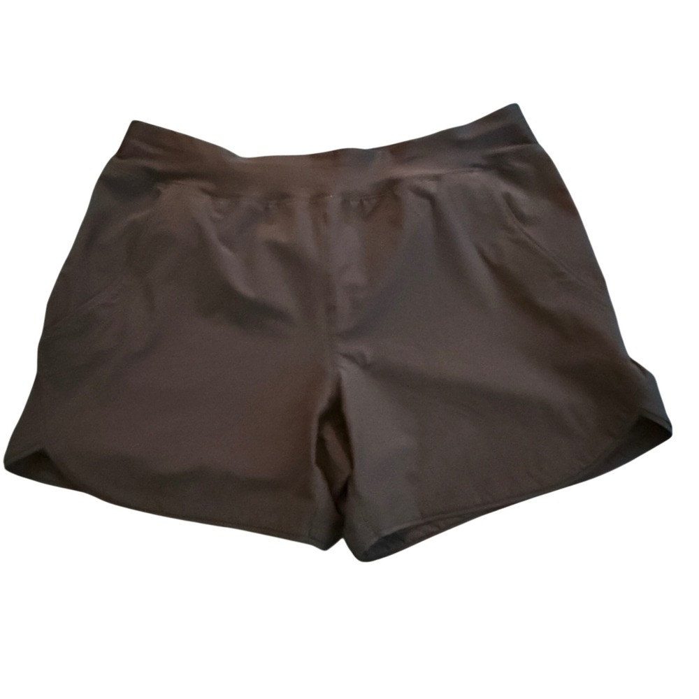 Lands End Womens Black Active Athletic Shorts Size 16 505831